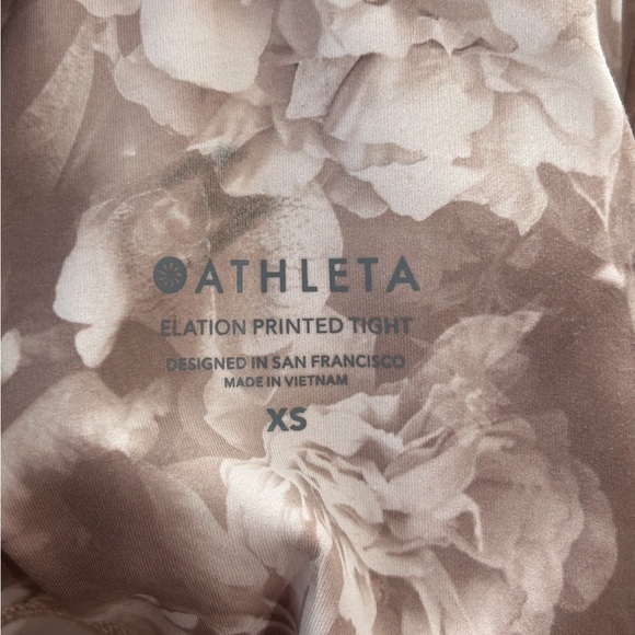 Athleta Elation Printed Tight Leggings Antoinette Velvety Pink - Picture 9 of 16